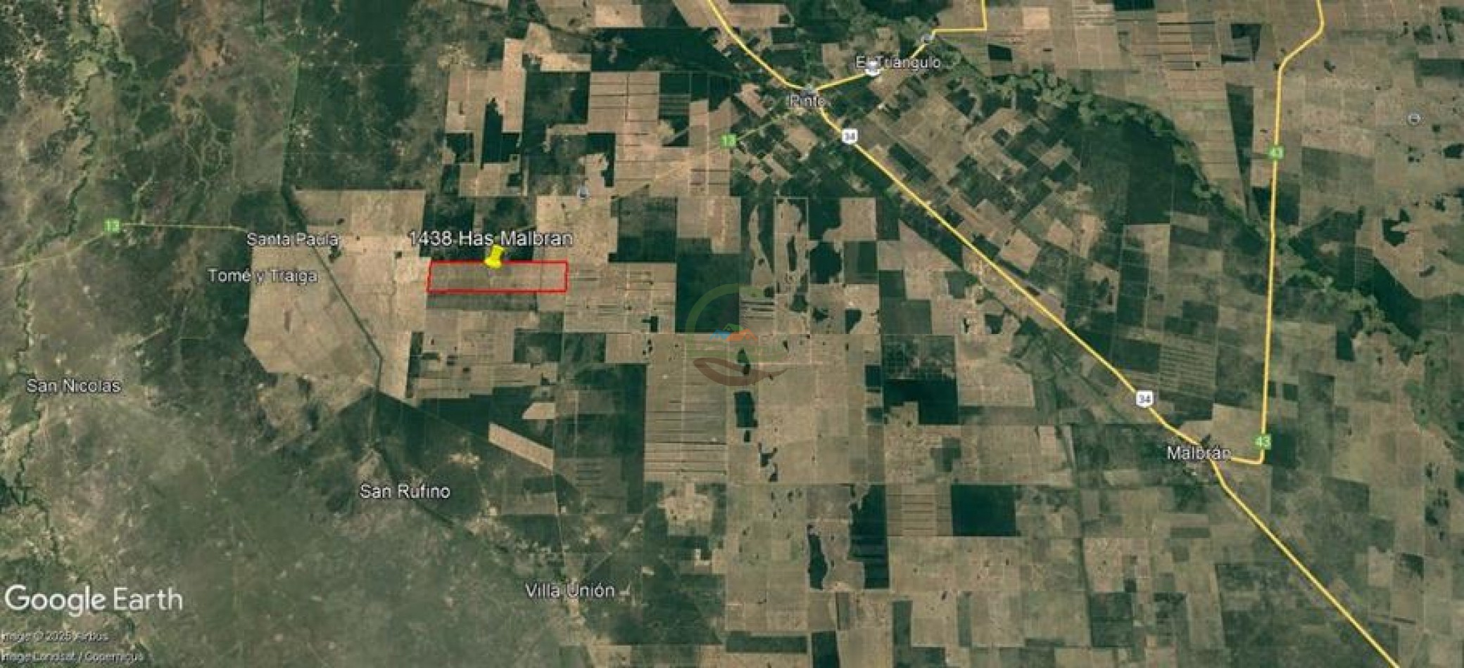 1438 Ha Agricolas - Malbran - Santiago del Estero.