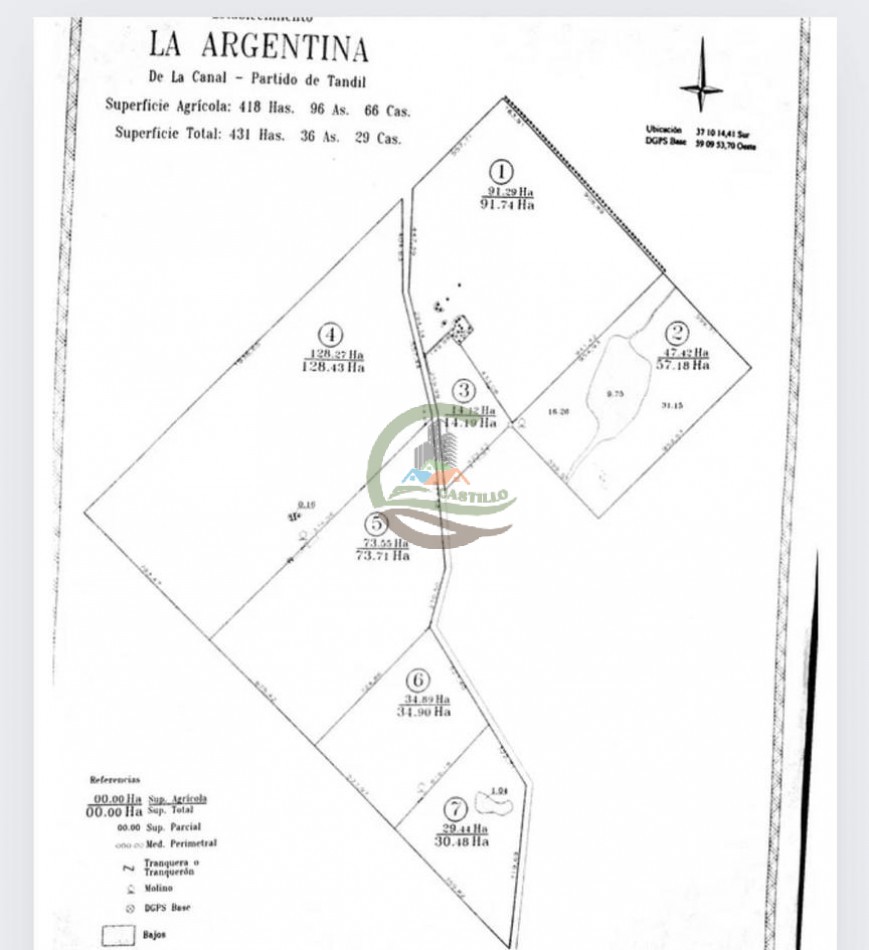 431 Ha Agricolas - De la Canal - Tandil